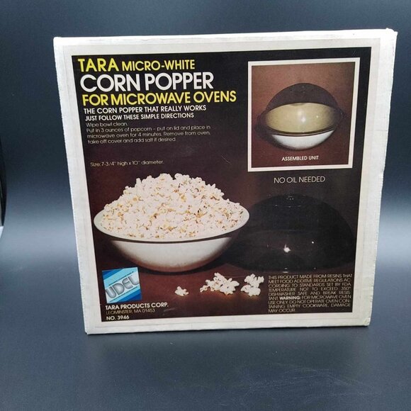 Vintage Tara Ware Microwave Popcorn Popper Corn Popper In Original Box USA - Picture 6 of 9